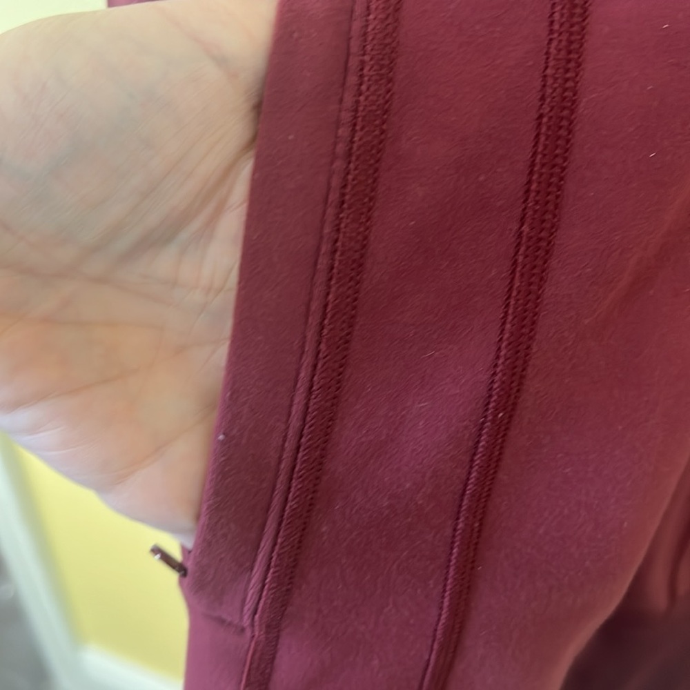 Women's Lululemon Studio Jacket Burgundy Hoodie - Picture 5 of 10